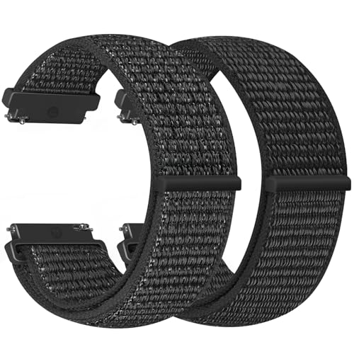 Vodtian 24mm Nylon Armband Kompatibel mit Suunto 9/9 Baro/9 Titanium/9 GPS/Suunto 7/D5/ Spartan Sport/Traverse 24mm/Ticwatch Pro 5/Fossil Q Machine Hybrid/Nate Hybrid, Uhrenarmband für Damen Herren von Vodtian