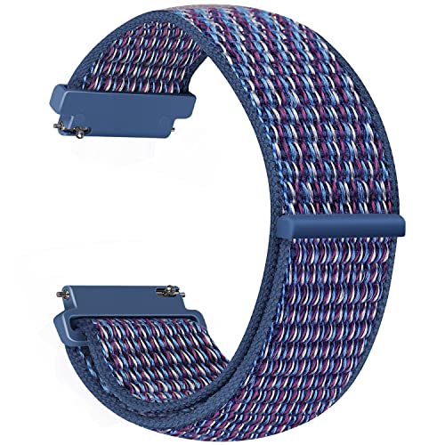 Vodtian 24mm Nylon Armband Kompatibel mit Suunto 9/9 Baro/9 Titanium/9 GPS/Suunto 7/D5/ Spartan Sport/Traverse 24mm/Ticwatch Pro 5/Fossil Q Machine Hybrid/Nate Hybrid, Uhrenarmband für Damen Herren von Vodtian