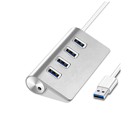 Voeecyttu 4 Port 5Gbps Hochgeschwindigkeits-Netzteil USB 2.0 Hub USB-Splitter für Laptop-Adapter Computerzubehör von Voeecyttu