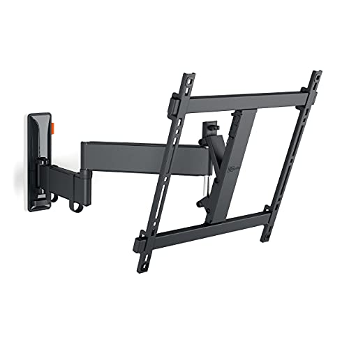 Vogel's Comfort TVM 3445 Schwenkbare TV-Wandhalterung für 32-65 Zoll Fernseher, Max. 25 kg, Schwenkbar bis zu 180°, Full-Motion TV Halterung max. VESA 400x400, Universelle Kompatibilität, Schwarz von Vogel's