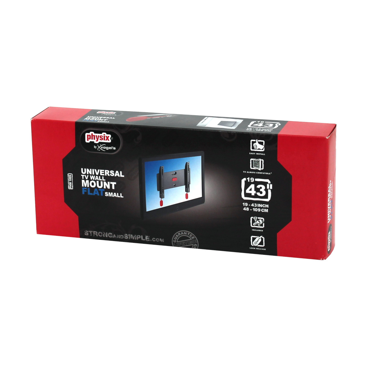 Vogels PHW 100S Physix 19" - 43" TV LCD Wandhalterung schwarz Vogels PHW 100S Physix 19" - 43" TV LCD Wandhalterung schwarz von Vogel´s