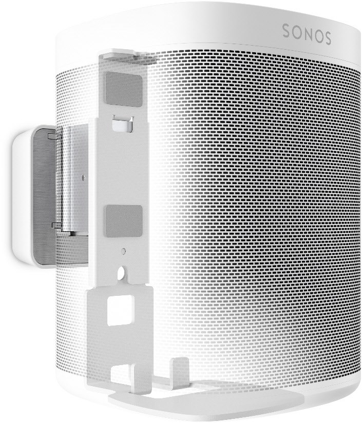 SOUND 4201 Lautsprecher-Wandhalterung für Sonos One (SL) & Play:1 weiß/aluminium von Vogels