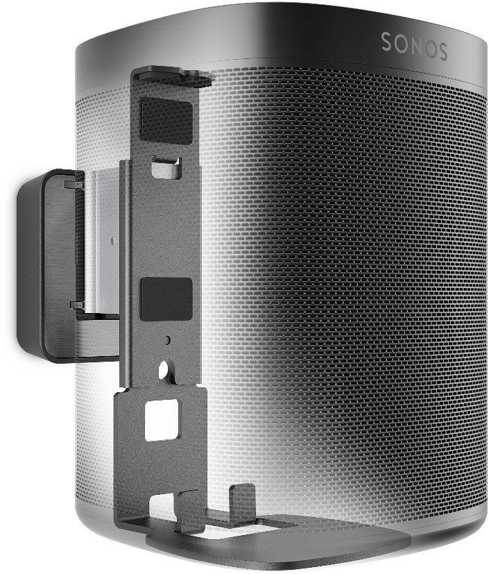 Sound 4201 Lautsprecher-Wandhalterung für Sonos Play:1/One schwarz/aluminium Sound 4201 Lautsprecher-Wandhalterung für Sonos Play:1/One schwarz/aluminium von Vogels
