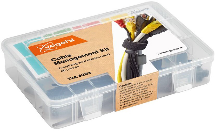 TVA 6203 Kabelmanagement-Kit weiß TVA 6203 Kabelmanagement-Kit weiß von Vogels