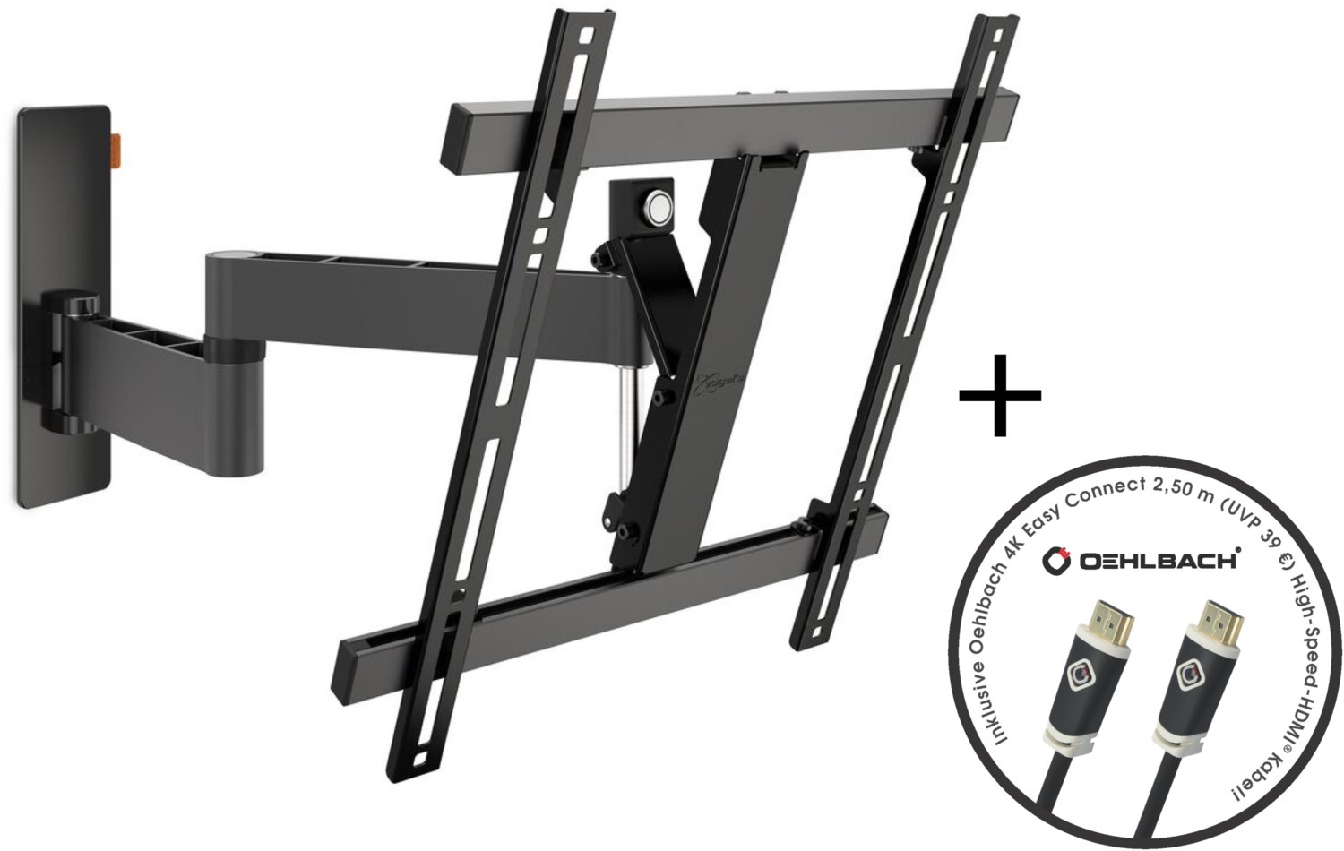 WALL 3245 TV-Wandhalterung inkl. Oehlbach HDMI-Kabel schwarz WALL 3245 TV-Wandhalterung inkl. Oehlbach HDMI-Kabel schwarz von Vogels