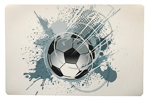 Schreibtischunterlage Ball Fußball grau weiß 40 x 60 cm abwischbar von Vogt Spezialdruck GmbH