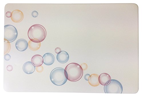 Schreibtischunterlage Motiv Untergrund weiß mit Blasen/Bubbles 40 x 60 cm abwischbar von Vogt Foliendruck GmbH