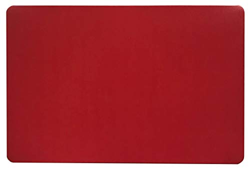 Schreibtischunterlage gross einfarbig rot 40 x 60 cm PVC abwischbar von Vogt Foliendruck GmbH