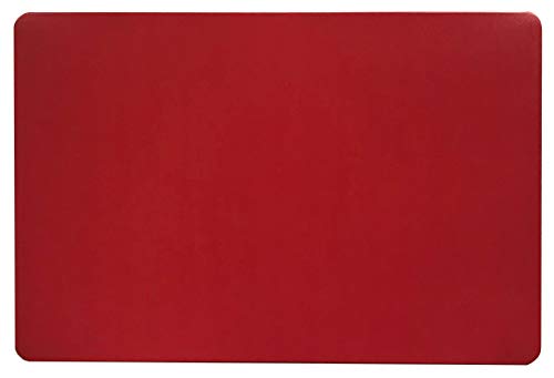 Schreibtischunterlage gross einfarbig rot 40 x 60 cm uni abwischbar von Vogt Spezialdruck GmbH