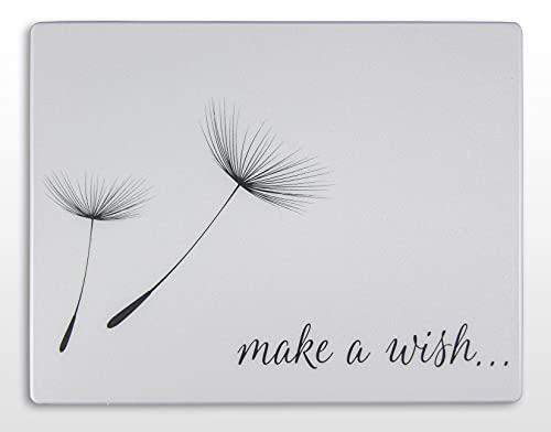 Mousepad weiß mit Pusteblume Make a wish 24 x 19 cm von Vogt Spezialdruck GmbH