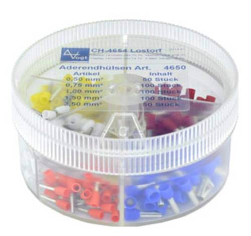 Vogt Verbindungstechnik 737035 Aderendhülsen-Sortiment 0.5 mm², 0.75 mm², 1 mm², 1.5 mm², 2.5mm Vogt Verbindungstechnik 737035 Aderendhülsen-Sortiment 0.5 mm², 0.75 mm², 1 mm², 1.5 mm², 2.5mm von Vogt Verbindungstechnik
