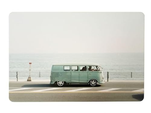 Schreibtischunterlage VW Bus Bully am Meer 40 x 60 cm abwischbar von Vogt Spezialdruck GmbH