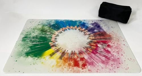 Schreibtischunterlagen Set bunte Bleistifte 40 x 60 cm mit schwarzem Stiftemäppchen Schreibtischunterlagen Set bunte Bleistifte 40 x 60 cm mit schwarzem Stiftemäppchen von Vogt Spezialdruck GmbH