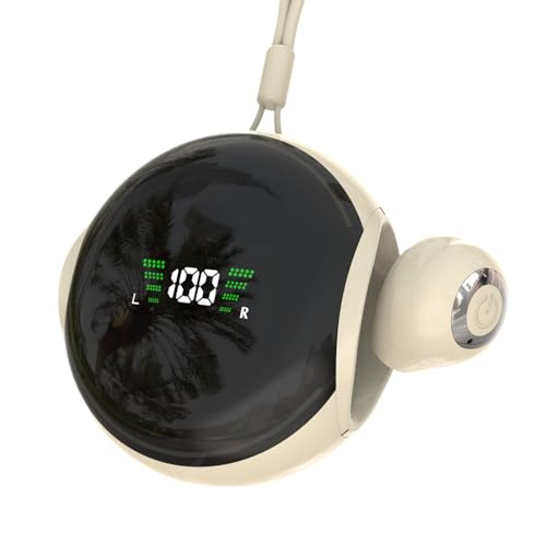 Mini Kopfhörer - Sport Ohrhörer Kabellos - HD Sound Noise Reduction Ohrhörer mit verstellbarem Seil für Familie Freunde Heimsport von Voihamy