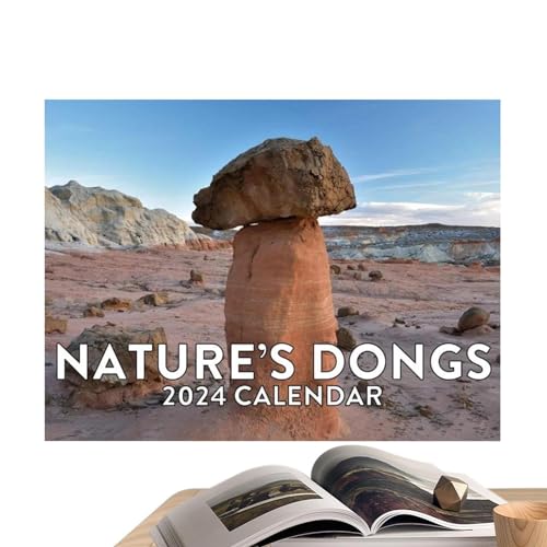 Voihamy Nature's Dick Pics-Kalender, Lustige Kalender Streichkalender 2024, Lustige Kalender für die Wand, Familienkalender und Wandplaner, Geschenk zum Wandern durch die Schönheit der Natur von Voihamy