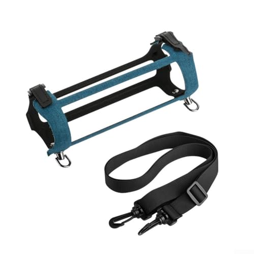 Volakebeing Schutzhülle für JBL Flip5 tragbare Lautsprecher, Silikon, stoßfest, stoßfest, mit Riemen, staubdicht, kratzfest, Zubehör für Outdoor-Reisen (blau) von Volakebeing