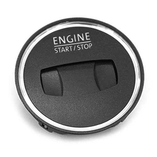 Volkswagen 3AA905219A9B9 Blende Schlüsselöffnung Start/Stop-Schalter Zündanlassschalter Abdeckung, schwarz von Volkswagen