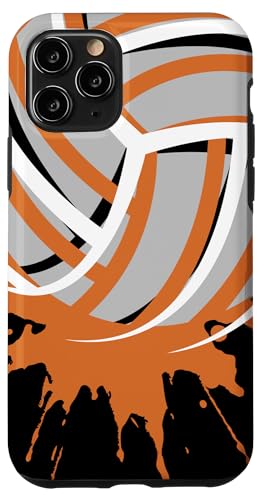 Hülle für iPhone 11 Pro Volleyball Eltern Team Game Day Orange Weiß & Grau Kunst Hülle für iPhone 11 Pro Volleyball Eltern Team Game Day Orange Weiß & Grau Kunst von Volleyball Apparel Graphics Co
