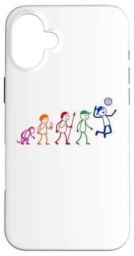 Evolution Volleyball Volleyballer Strichmänchen Volleyball Hülle für iPhone 16 Plus Evolution Volleyball Volleyballer Strichmänchen Volleyball Hülle für iPhone 16 Plus von Volleyball Sport Training Zubehör Geschenke Shirts