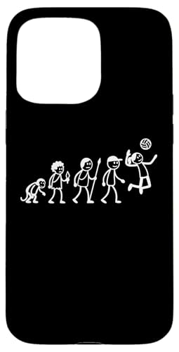 Frauen Volleyball Volleyballer Strichmänchen Volleyball Hülle für iPhone 15 Pro Max von Volleyball Sport Training Zubehör Geschenke Shirts