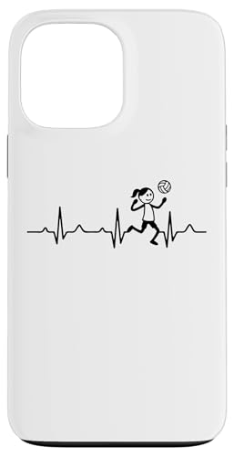 Frauen Volleyballerin Herzschlag Strichmänchen Volleyball Hülle für iPhone 13 Pro Max Frauen Volleyballerin Herzschlag Strichmänchen Volleyball Hülle für iPhone 13 Pro Max von Volleyball Sport Training Zubehör Geschenke Shirts