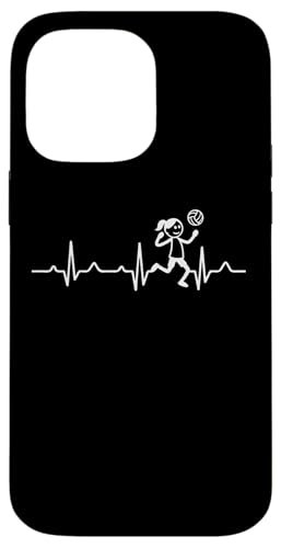 Frauen Volleyballerin Herzschlag Strichmänchen Volleyball Hülle für iPhone 14 Pro Max Frauen Volleyballerin Herzschlag Strichmänchen Volleyball Hülle für iPhone 14 Pro Max von Volleyball Sport Training Zubehör Geschenke Shirts