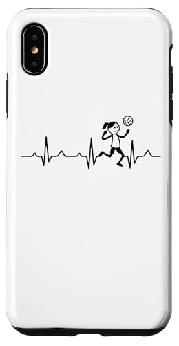 Frauen Volleyballerin Herzschlag Strichmänchen Volleyball Hülle für iPhone XS Max Frauen Volleyballerin Herzschlag Strichmänchen Volleyball Hülle für iPhone XS Max von Volleyball Sport Training Zubehör Geschenke Shirts