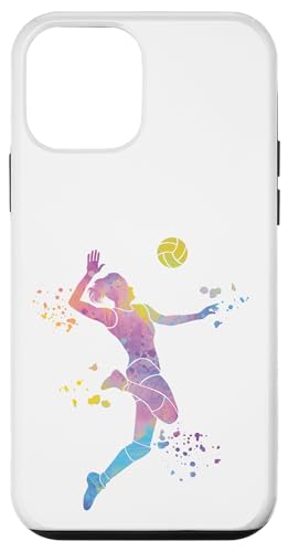 Hülle für iPhone 12 mini Volleyballspieler Colorsplash Mädchen Kinder Beach Volleyball von Volleyball Team Equipment for Volleyball Coaches