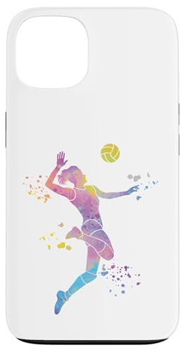 Hülle für iPhone 13 Volleyballspieler Colorsplash Mädchen Kinder Beach Volleyball von Volleyball Team Equipment for Volleyball Coaches