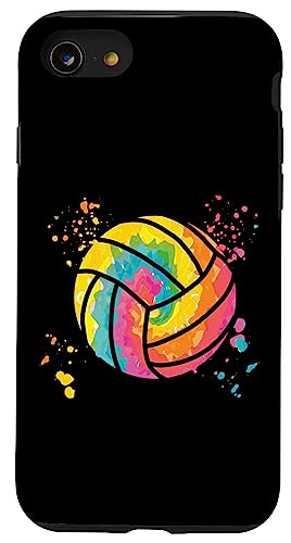 Hülle für iPhone SE (2020) / 7 / 8 Volleyballspieler Colorsplash Mädchen Kinder Beach Volleyball von Volleyball Team Equipment for Volleyball Coaches