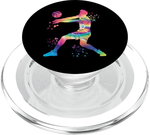 Volleyballspieler Colorsplash Mädchen Kinder Beach Volleyball PopSockets PopGrip für MagSafe von Volleyball Team Equipment for Volleyball Coaches
