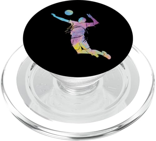 Volleyballspieler Colorsplash Mädchen Kinder Beach Volleyball PopSockets PopGrip für MagSafe von Volleyball Team Equipment for Volleyball Coaches