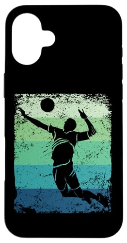 Volleyballspieler Vintage Mann Frau Strand Volleyball Hülle für iPhone 16 Plus von Volleyball Team Equipment for Volleyball Coaches