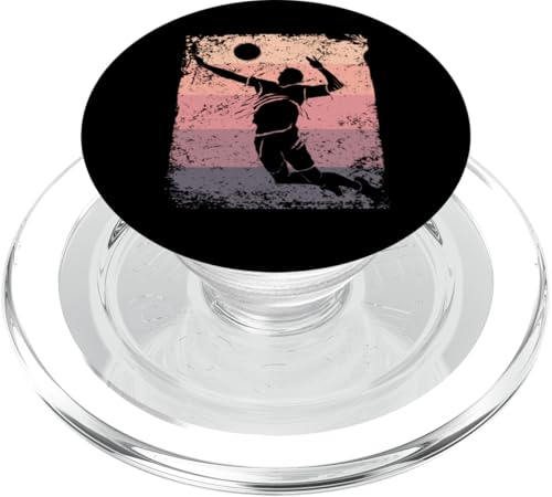 Volleyballspieler Vintage Mann Frau Strand Volleyball PopSockets PopGrip für MagSafe von Volleyball Team Equipment for Volleyball Coaches