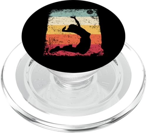 Volleyballspieler Vintage Mann Frau Strand Volleyball PopSockets PopGrip für MagSafe von Volleyball Team Equipment for Volleyball Coaches