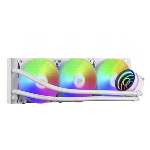 360mm PC Cooler mit RGB Lüftern, weiß, optimiert für effiziente Kühlung und Rauschreduzierung in Gaming-Systemen. 360mm PC Cooler mit RGB Lüftern, weiß, optimiert für effiziente Kühlung und Rauschreduzierung in Gaming-Systemen. von VoltShine