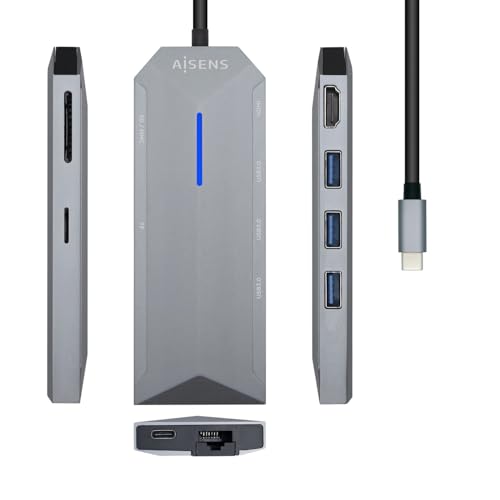 8-in-1 USB-C Dock mit HDMI, RJ45, 3 USB-Ports, PD, SD und microSD, ideal für mehrere Verbindungen und Erweiterung von Geräten. 8-in-1 USB-C Dock mit HDMI, RJ45, 3 USB-Ports, PD, SD und microSD, ideal für mehrere Verbindungen und Erweiterung von Geräten. von VoltShine