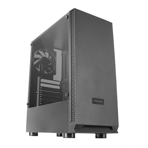 ATX MCN2 Black Semitower mit elegantem Design, Mehreren USB-Anschlüssen und effizienter Belüftung, ideal für Gamer und Hochleistungs-PCs. von VoltShine