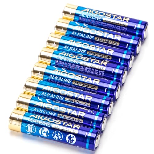 Alkaline Batterie LR03 (AAA) 1,5 V, ideal für Geräte wie Fernbedienungen, Spielzeug und Taschenlampen. 8 Stück für mehr Komfort und Haltbarkeit. von VoltShine