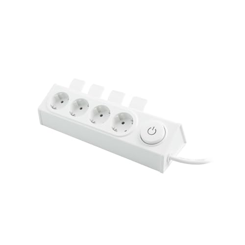 Basis - Multifunktionale Basis mit 4 Steckdosen, Schalter für einfache Steuerung, ideal für zu Hause oder im Büro. Kompakt und sicher von VoltShine