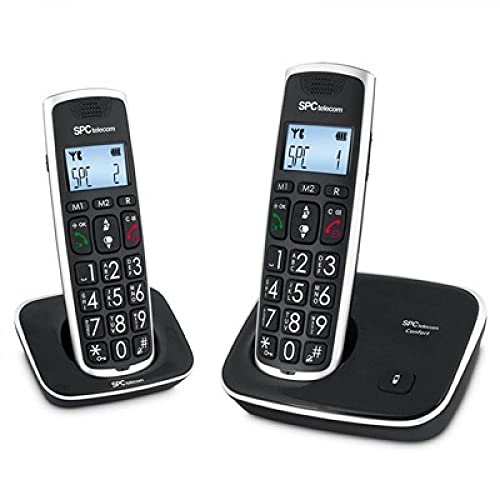 DECT-Telefon, ergonomisches Design, LCD-Display, kabellose Verbindung, klarer Klang, ideal für Anrufe zu Hause und im Büro. von VoltShine