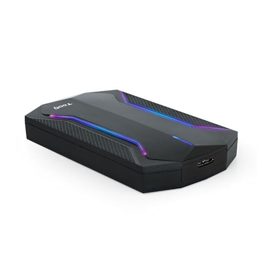 Externes Gehäuse 6,3 cm (2,5 Zoll) SATA USB 3.0/3.1 Gen 1, mit RGB-LEDs, ideal für die Speicherung und Erweiterung von Festplatten. von VoltShine