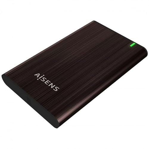 Externes Gehäuse 6,3 cm (2,5 Zoll) SATA auf USB 3.1 Gen 1, 9,5 mm, braun, ideal zum Speichern und Übertragen von Daten von externen Festplatten. von VoltShine