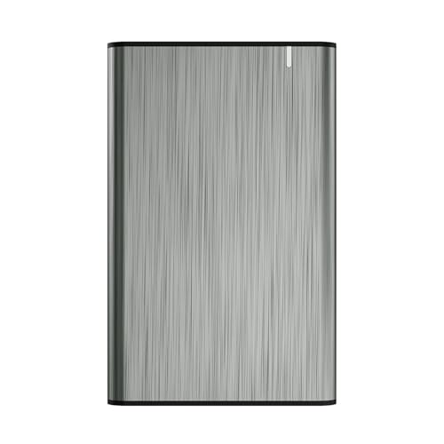 Externes Gehäuse 6,35 cm (2,5 Zoll) SATA auf USB 3.0/USB 3.1 Gen 1, 9,5 mm, Grau, ideal für Speicherung und Datenübertragung. von VoltShine