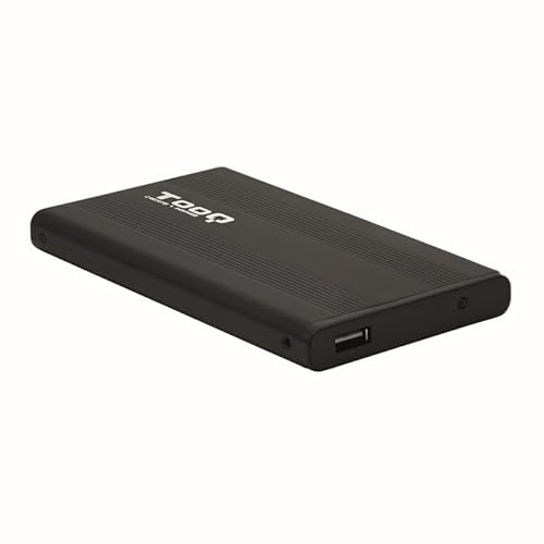 Externes HDD-Gehäuse, 6,3 cm (2,5 Zoll), SATA, USB 2.0, schwarz, ideal für tragbare Speicherung und Datensicherung. von VoltShine