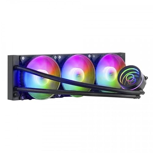Flüssigkühlsystem 360 mm, RGB-Lüfter, schwarzes Design, ideal zur Optimierung der Temperatur auf Hochleistungs-PCs. Flüssigkühlsystem 360 mm, RGB-Lüfter, schwarzes Design, ideal zur Optimierung der Temperatur auf Hochleistungs-PCs. von VoltShine