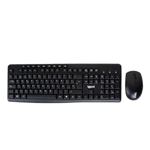 Kabellose Tastatur und Maus, Set mit USB-Anschluss, ergonomisches Design, Bedienung mit 2 Kabellose Tastatur und Maus, Set mit USB-Anschluss, ergonomisches Design, Bedienung mit 2 von VoltShine