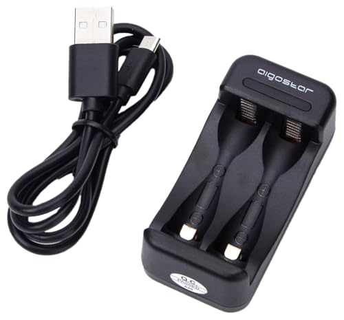 Kompaktes Schnellladegerät für AA/AAA-Batterien. Elegantes Design in Schwarz. Sparen Sie Zeit und Energie, ideal, um Ihre Geräte Immer bereit zu halten. Leistung und Effizienz in Reichweite! von VoltShine