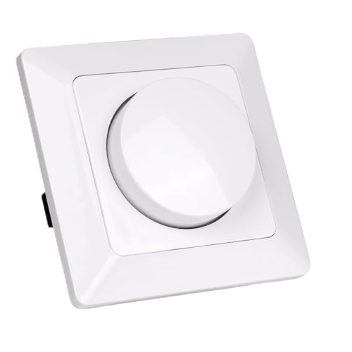 LED-Dimmer, Dimmerfunktion, weißes Design, ideal zur Reduzierung der Helligkeit und Schaffung individueller Umgebungen. von VoltShine