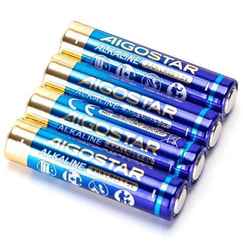 LR03 (AAA) 1,5 V Alkaline-Batterie, 4 Stück, ideal für elektronische Geräte wie Fernbedienungen, Spielzeug und Taschenlampen. Zuverlässige und langlebige Energie für Ihren Alltag. von VoltShine